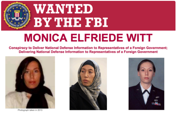FBI悬赏20万美元通缉前女特工